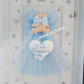 Fiocco Tulle Celeste Orsetto