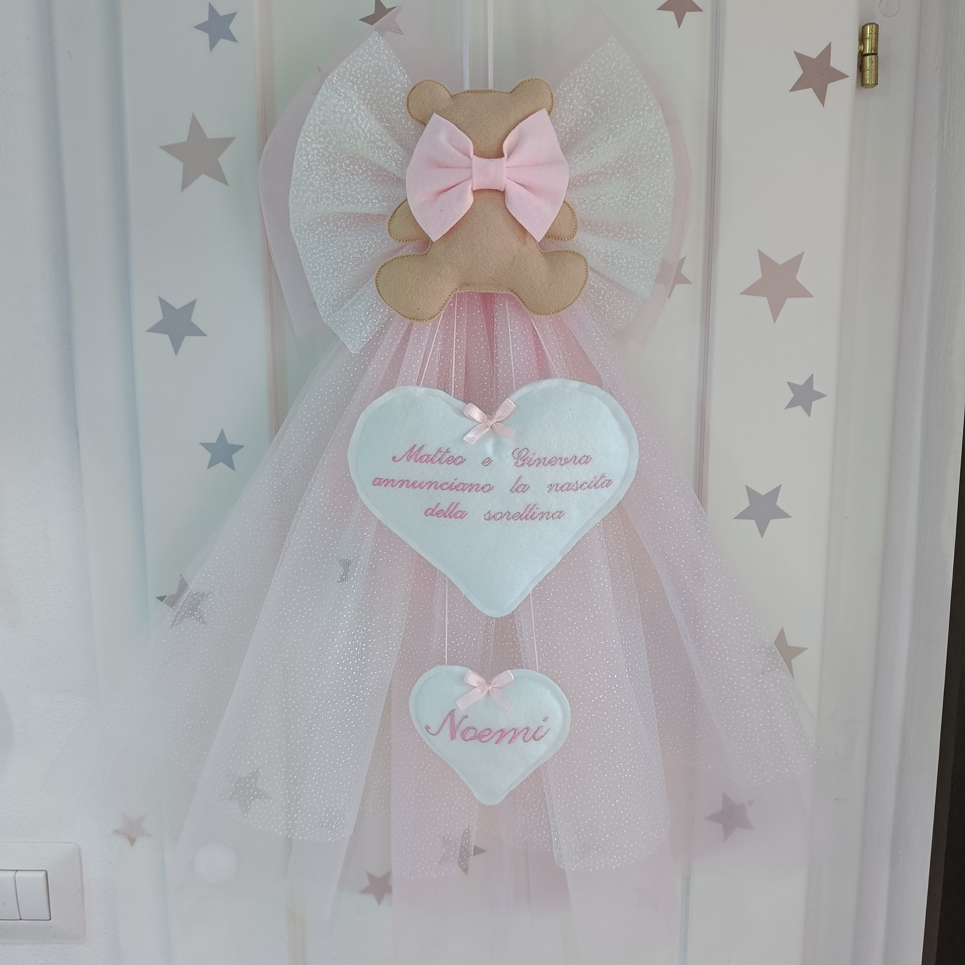 Fiocco Orsetta due Cuori